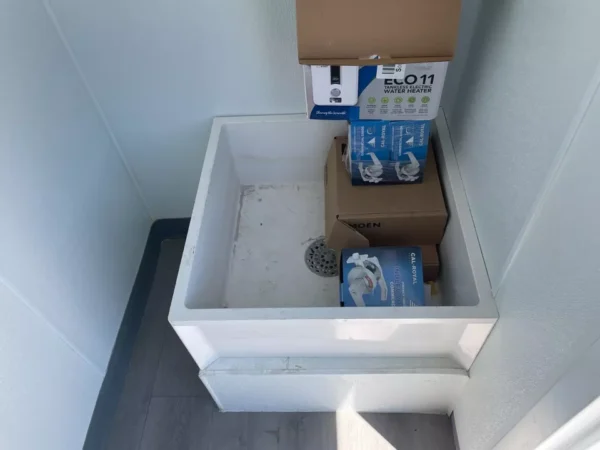 20ft Portable Restrooms With Five Separate Bathroom Stalls - Image 6