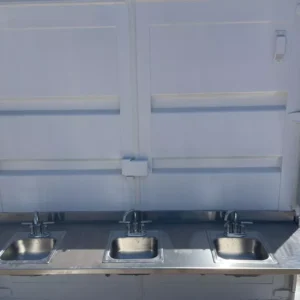 20ft Portable Restrooms With Five Separate Bathroom Stalls - Image 8
