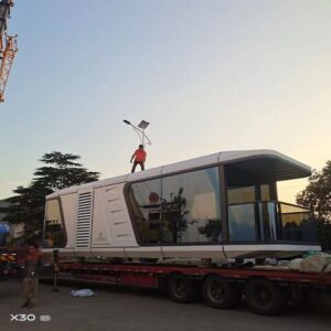 Light Steel Resort Style Waterproof Luxury Modular House Prefabricated Large Capsule Cabin - Image 8
