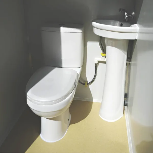 Dual Portable Toilet And Bathroom (Mobile Restroom w Sink 110V) - Image 3