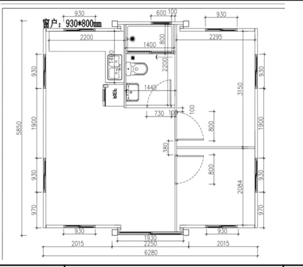 Expandable 20FT Folding Container House with Windows and Doors - Image 4
