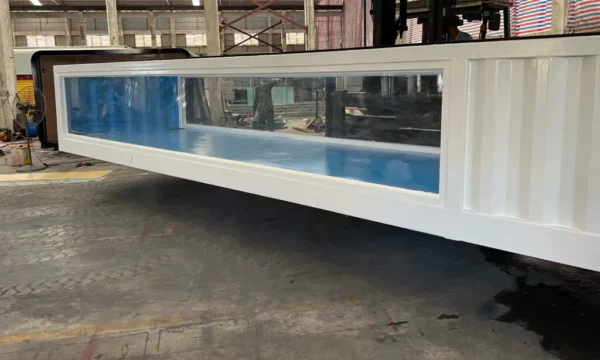 Factory Prefab 40ft Shipping Container Swimming Pool With SPA Acrylic Window For Outdoor - Image 4