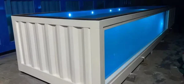 Factory Prefab 40ft Shipping Container Swimming Pool With SPA Acrylic Window For Outdoor - Image 2