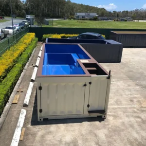 40ft outdoor shipping container swimming pool mobile prefab modified container swimming pool