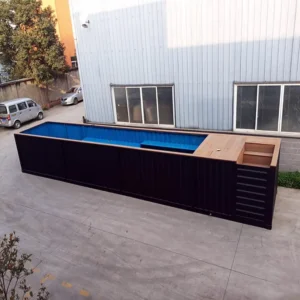 40ft outdoor shipping container swimming pool mobile prefab modified container swimming pool - Image 5