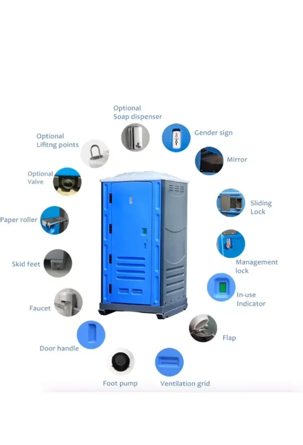 Portable Mobile Toilet Unit With Hand Washing Facility - Image 3