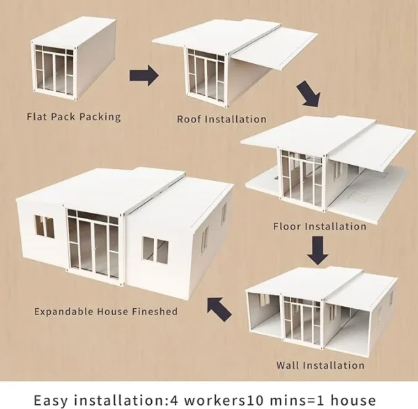 Portable Prefab House with 3 Bedrooms - Image 6